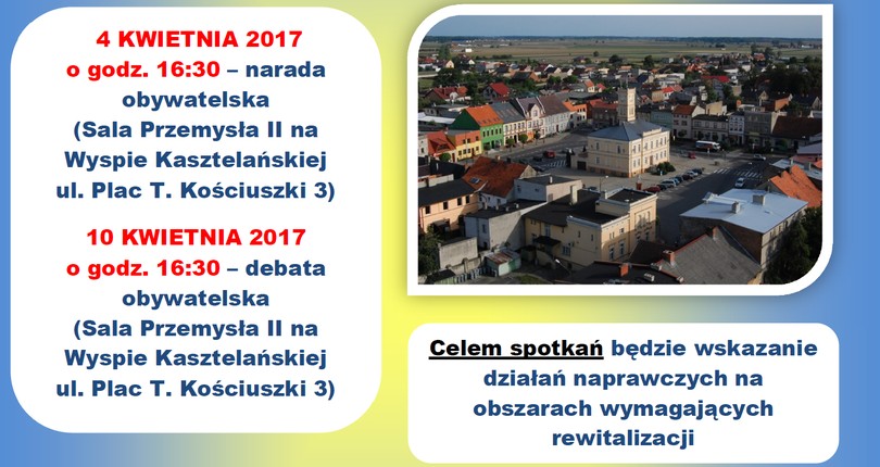 Zapraszamy na kolejne spotkania konsultacyjne w sprawie rewitalizacji
