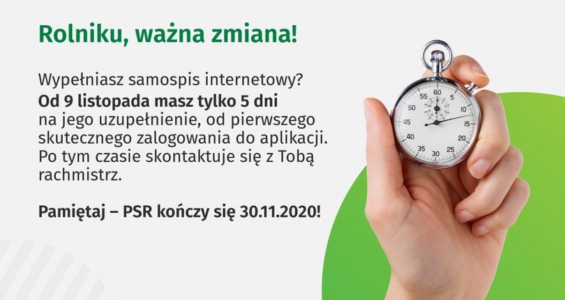 Ważna informacja dla osób planujących samospis!