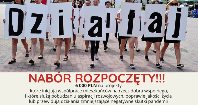 Trwa nabór wniosków – Działaj Lokalnie