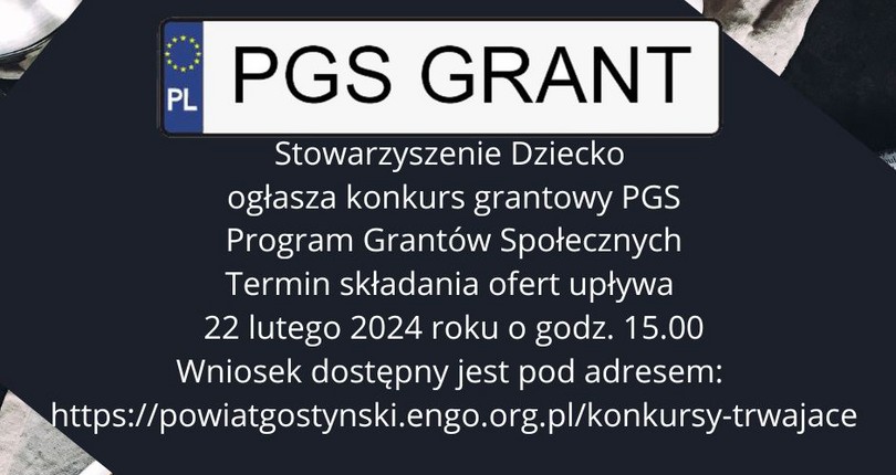 PGS - Program Grantów Społecznych wystartował!